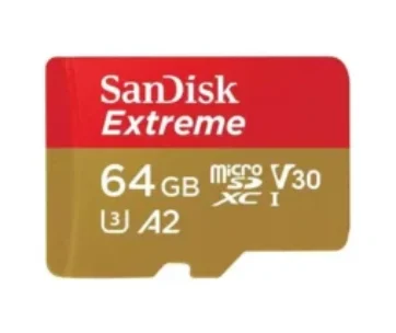 Карта памет SANDISK EXTREME, 64GB, 160MB/S, CLASS 10, UHS-1 U3