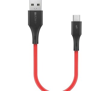 Micro USB кабел 0,3 м (червен) BlitzWolf BW-MC12 2A
