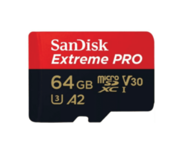 Карта памет SANDISK EXTREME PRO, 64GB, 170MB/S, C10, U3