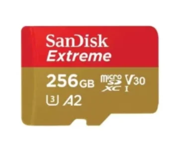 Карта памет SANDISK EXTREME, 256GB, 160MB/S, CLASS 10, U3